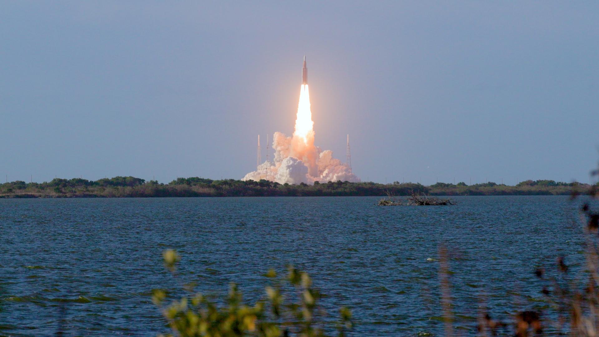 Four astronauts aboard NASA’s Orion spacecraft atop the SLS (Space Launch System) rocket launch on the agency’s Artemis II test flight, Wednesday, April 1 from Launch Complex 39B at NASA’s Kennedy Space Center in Florida. Artemis II lifted off at 6:35 p.m. ET. Artemis II is the first crewed mission of the agency’s Artemis campaign. The mission will send NASA astronauts Reid Wiseman, Victor Glover, and Christina Koch and CSA (Canadian Space Agency) astronaut Jeremy Hansen on an approximately 10-day journey around the Moon and back to Earth.